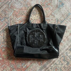 Tory Burch Black Tote with Logo